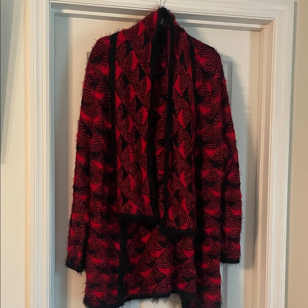 Investments Red and Black Women's Cardigan